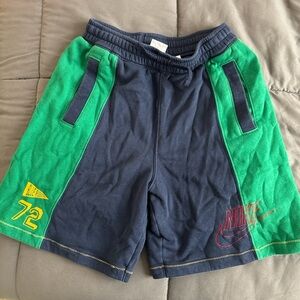 Nike Green and Blue Athletic Shorts